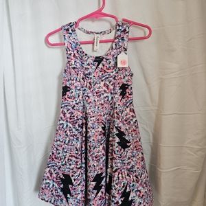 PixieLane girls twirl dress- candy print size 2/3 poly/span made in USA- NEW